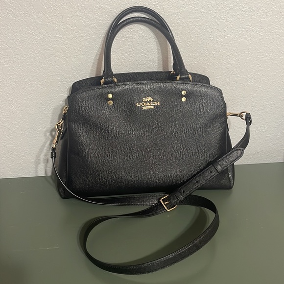 Coach Handbags - Black Coach Mini Lillie Carryall 🖤
